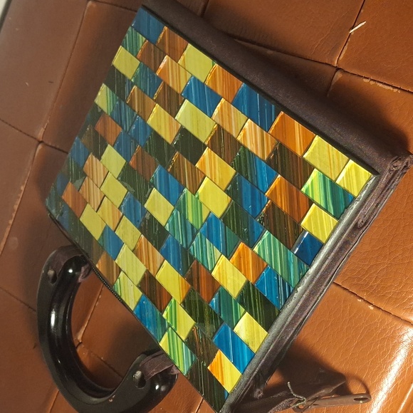 Vintage Geometric Glass Handbag - Picture 9 of 9